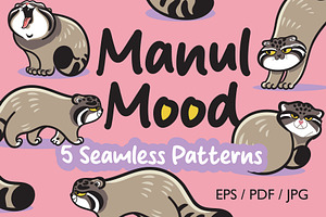 Manul Mood – Pallas’s Cat Patterns