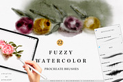 Fuzzy Watercolor Box for Procreate, a Brush Add-On by Liquid Amethyst Art (Thumbnail 1 of 6)