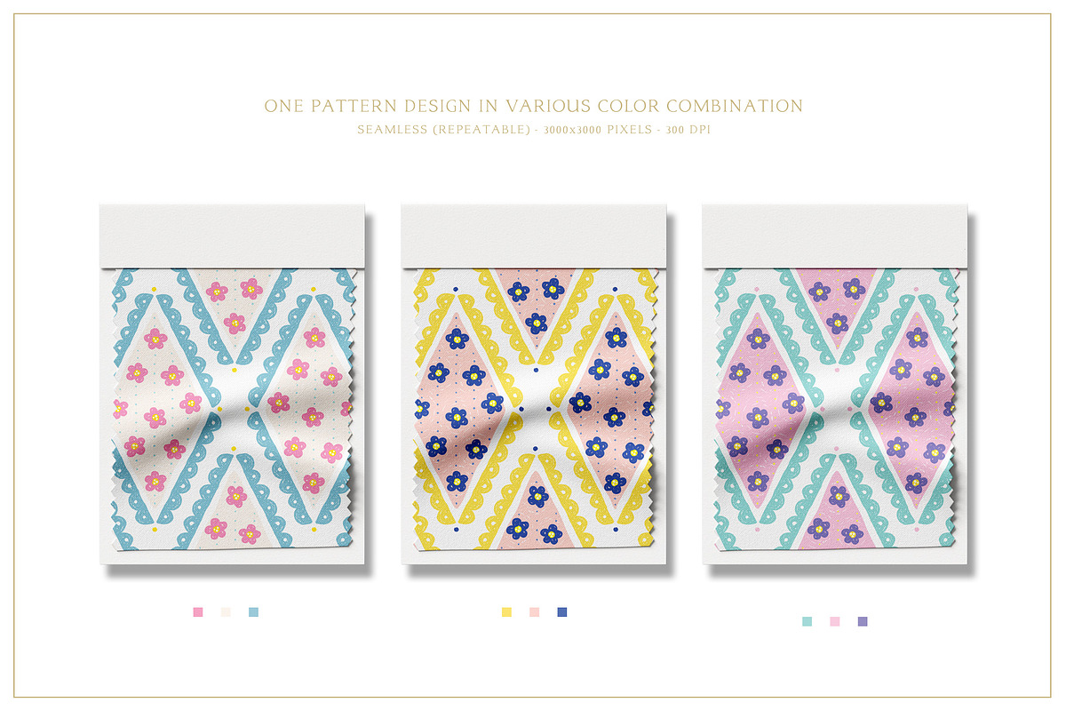 Cottagecore Pattern 22 Sweet Rainbow, a Pattern Graphic by Euonia Meraki (Photo 4 of 22)