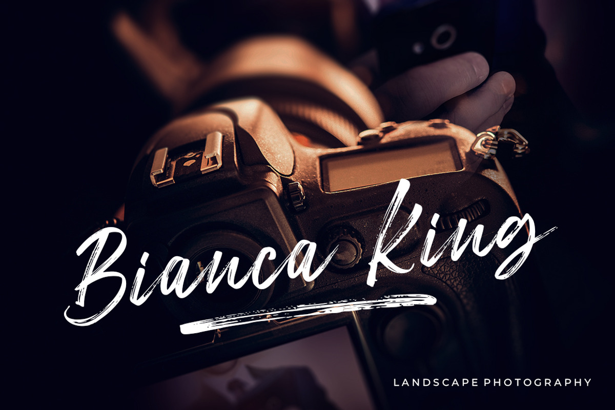 Freshline Brush Font preview 3
