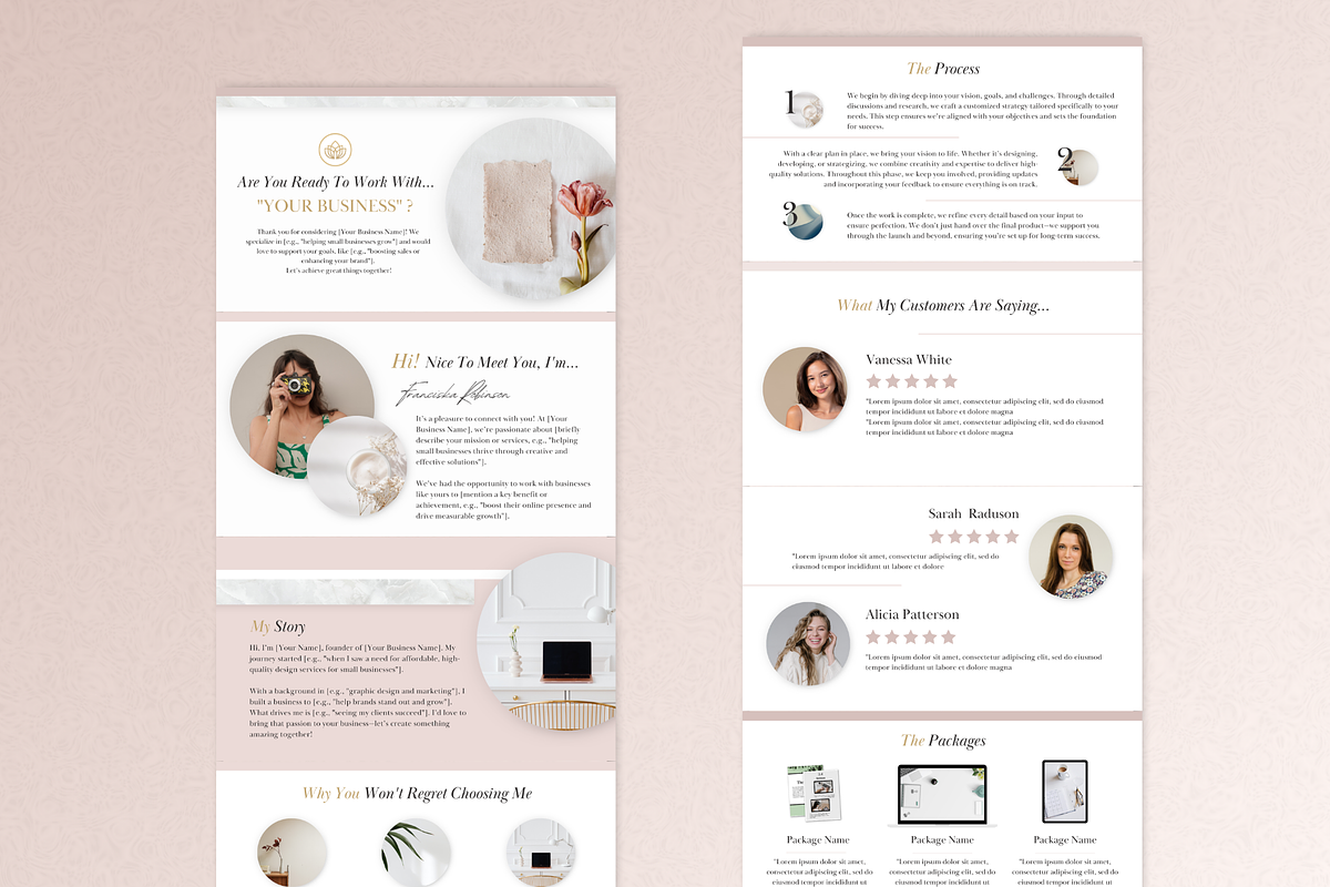 Dubsado Proposal Template, a Landing Page Template by PittaFinePrint (Photo 6 of 7)