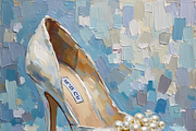 Bridal Wedding Bundle Oil Painting, an Illustration by PLUM&FIGS (Thumbnail 7 of 25)
