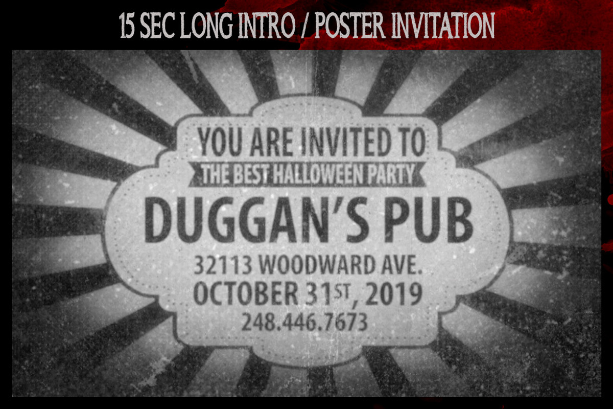 Animated Halloween Invitation Poster, a Poster Template by the little wonder shop (Photo 3 of 4)