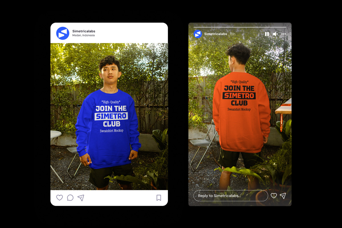 Sweartshirt Mockup, a Shirt Mockup by Simetrica Labs (Photo 2 of 3)