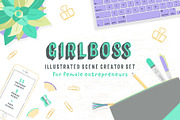 GIRLBOSS Illustrated Scene Creator, a Decorative Illustration by Andimaginary Creative Co. (Thumbnail 7 of 7)