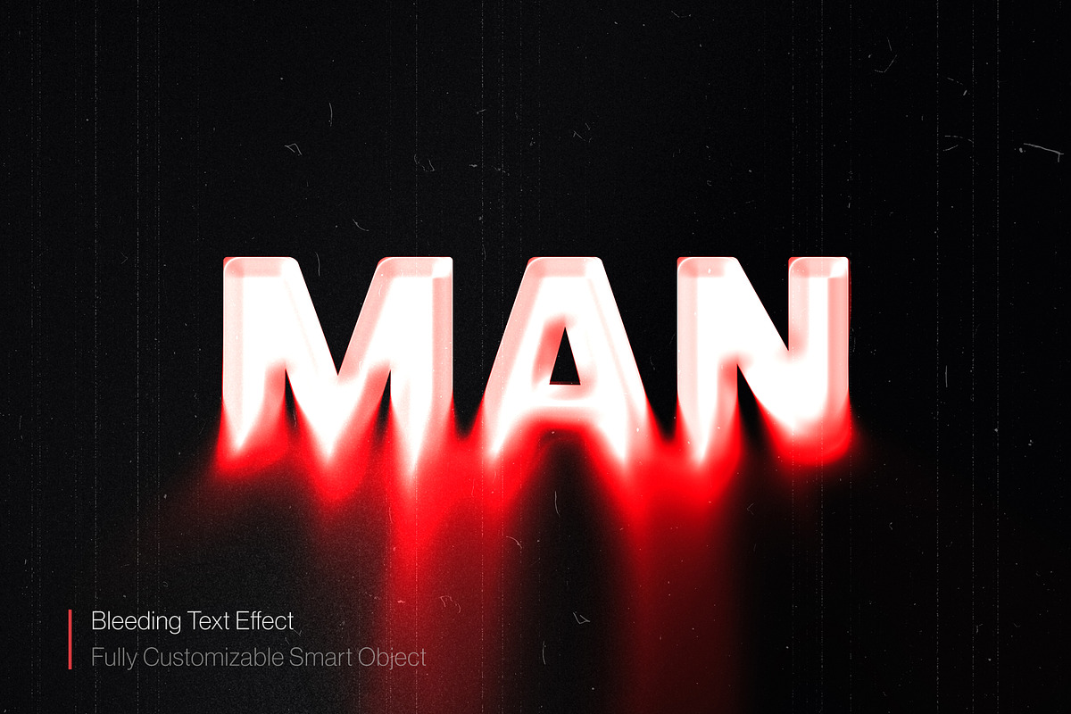 Bleeding Text Effect (PSD), a Layer Style Add-On by Posterfello (Photo 1 of 3)