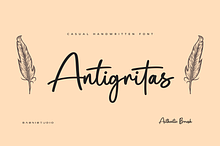 Antigritas – a Chic Handwritten Font