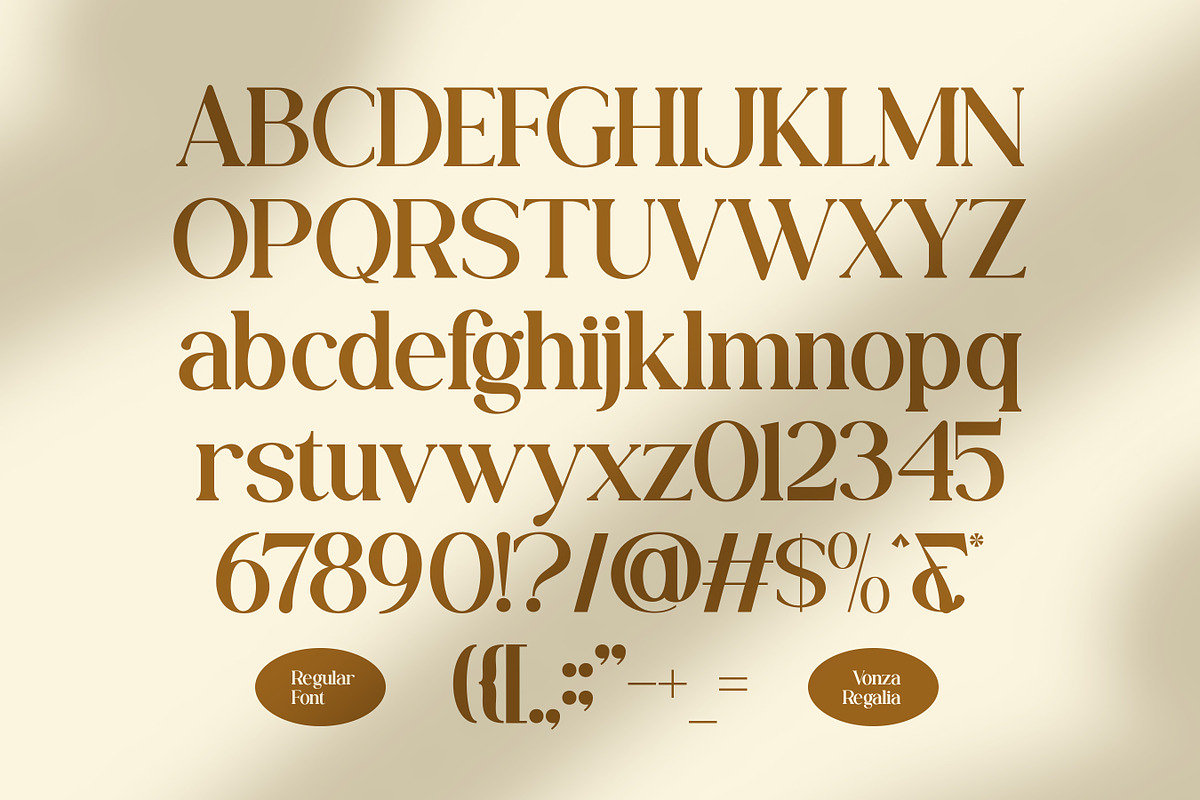 Vonza Regalia – Luxury Serif Duo Fon, a Sans Serif Font by Flawless And Co (Photo 9 of 10)
