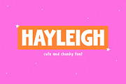 Hayleigh | Cute Bold Font, a Sans Serif Font by KA Designs (Thumbnail 1 of 12)