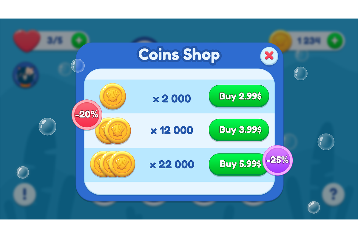 Casual GUI Mobile game UI pack, an Icon by KartInnka (Photo 15 of 24)