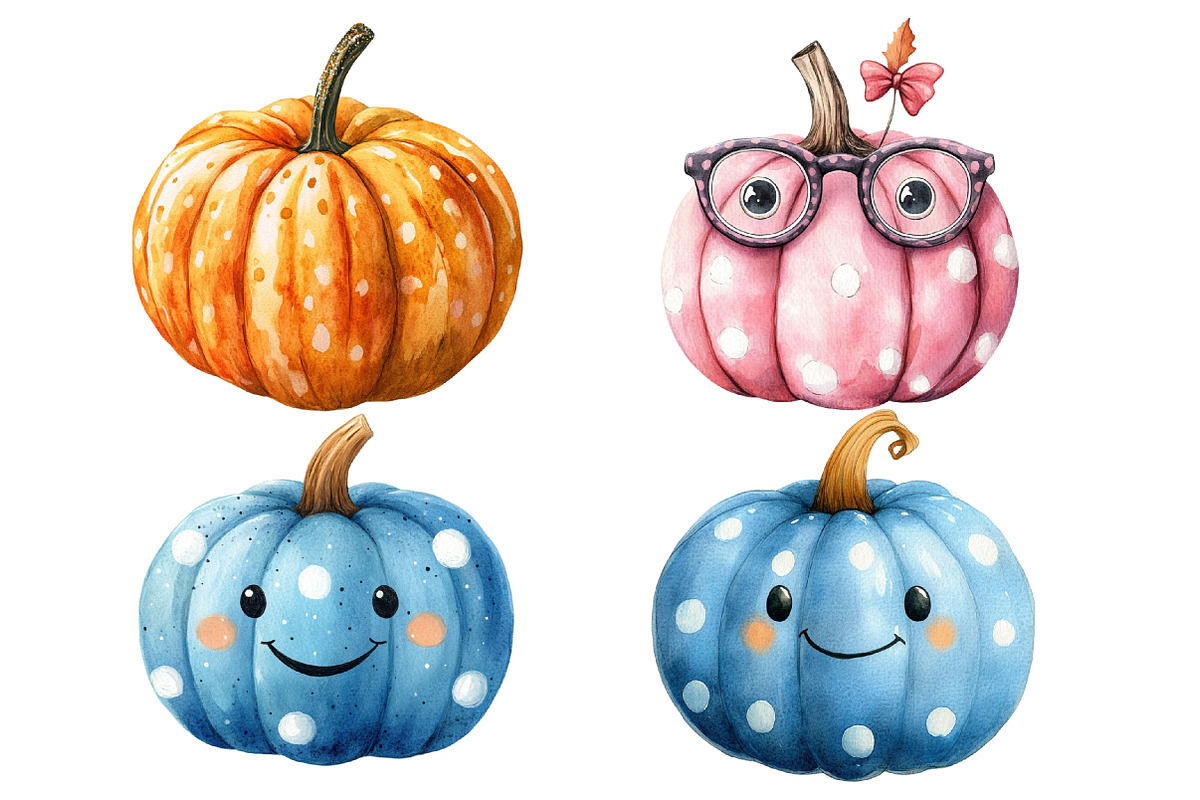 Halloween Pumpkin clipart, a Work Illustration by cherrydesign (Photo 4 of 4)