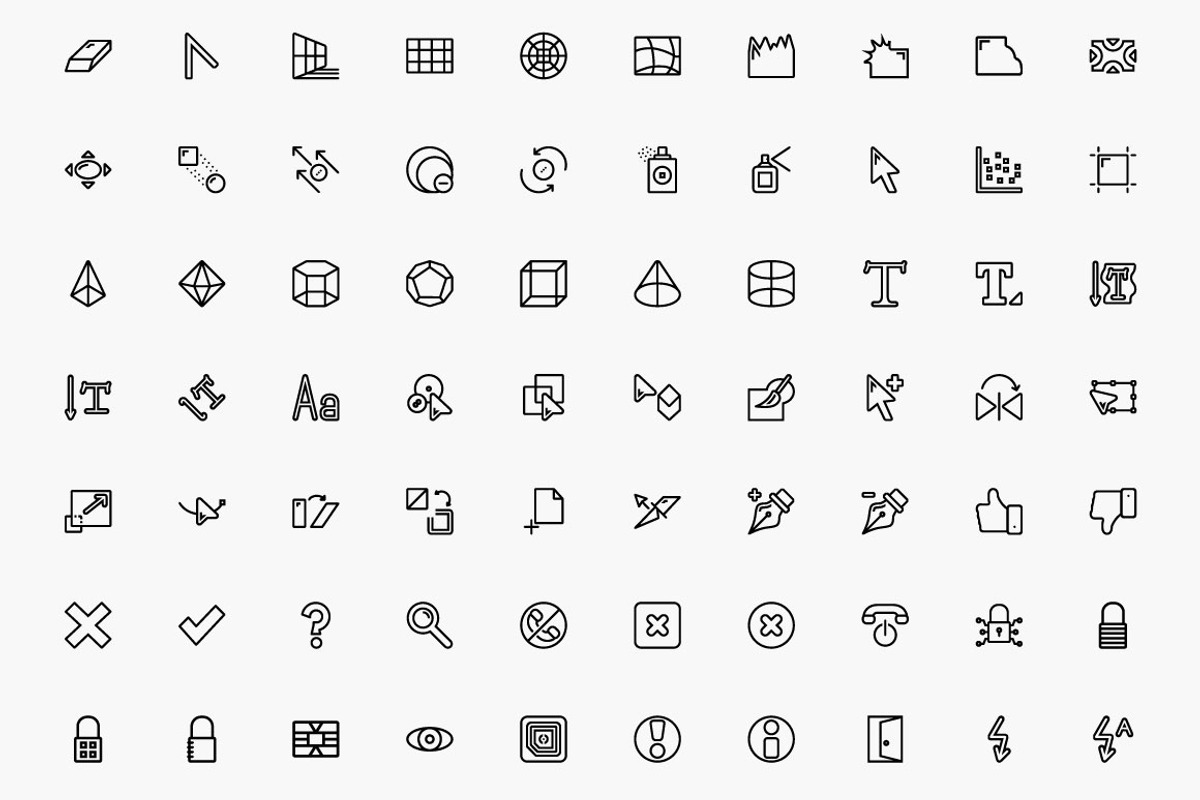 1,200 Awesome Strokeicon Set preview 3