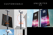 Lamp Post Banner Mock-up, an Advertising Mockup by GK Creative (Thumbnail 6 of 7)