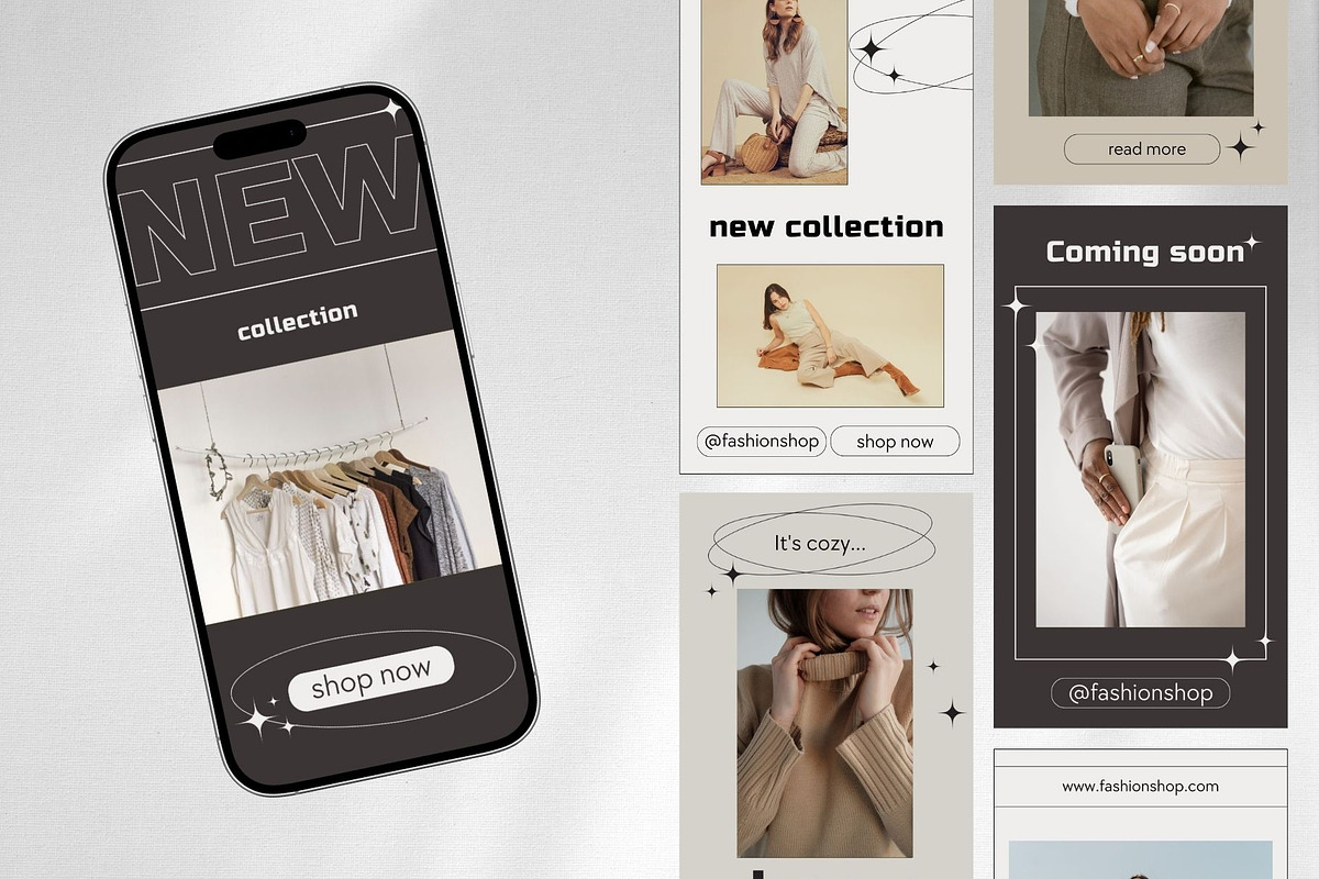 Fashion - Social media pack | Canva, a Social Media Template by Tati_Kli (Photo 3 of 9)