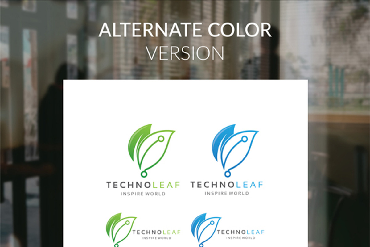 Technology Leaf Logo Template, a Branding & Logo Template by Artha Desain