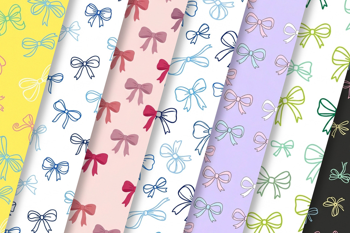 Coquette Bow Seamless Pattern Bundle, a Pattern Graphic by Dream Creation (Photo 2 of 6)