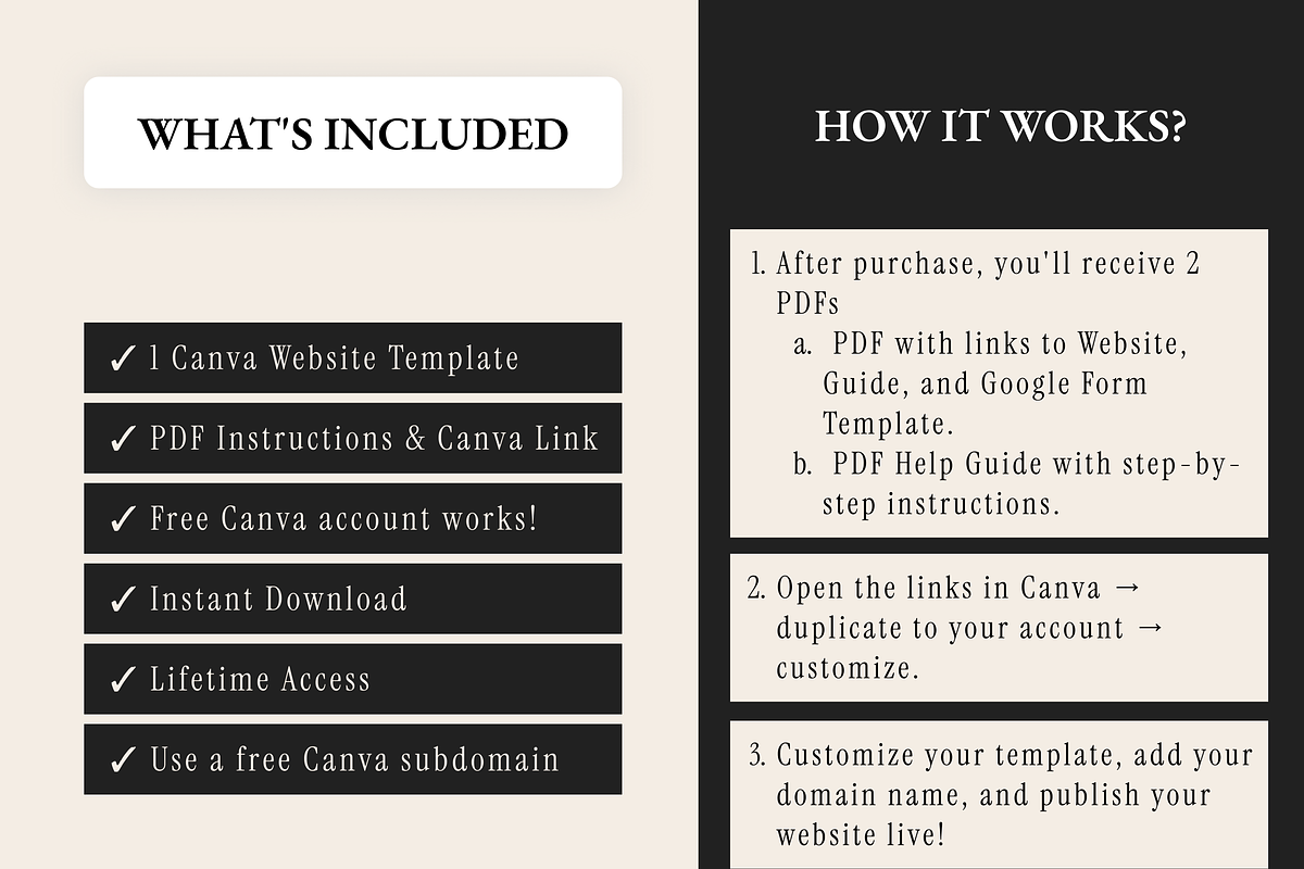 Canva Website Template UGC Creator, a Marketing Template by AtelierDuVow (Photo 9 of 10)