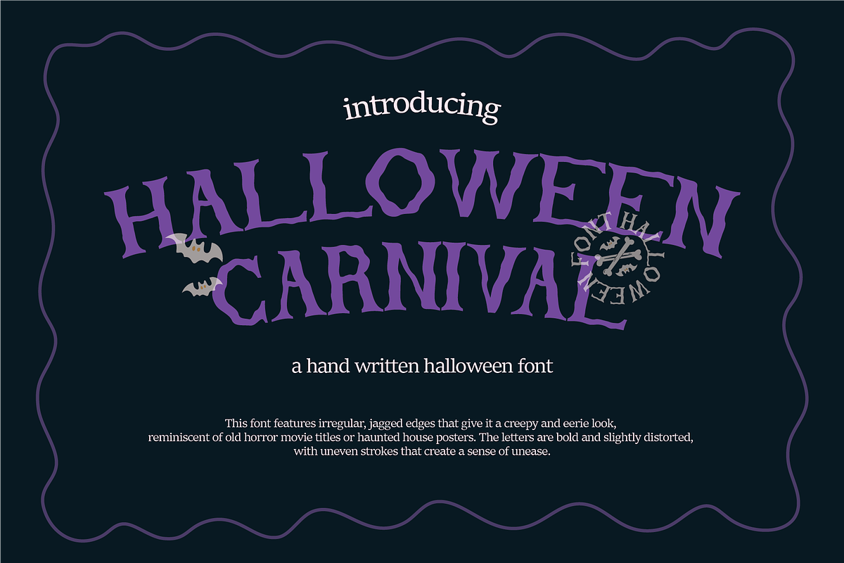Halloween Carnival | Halloween Font, a Handwritten Font by Berdansabersama (Photo 1 of 8)