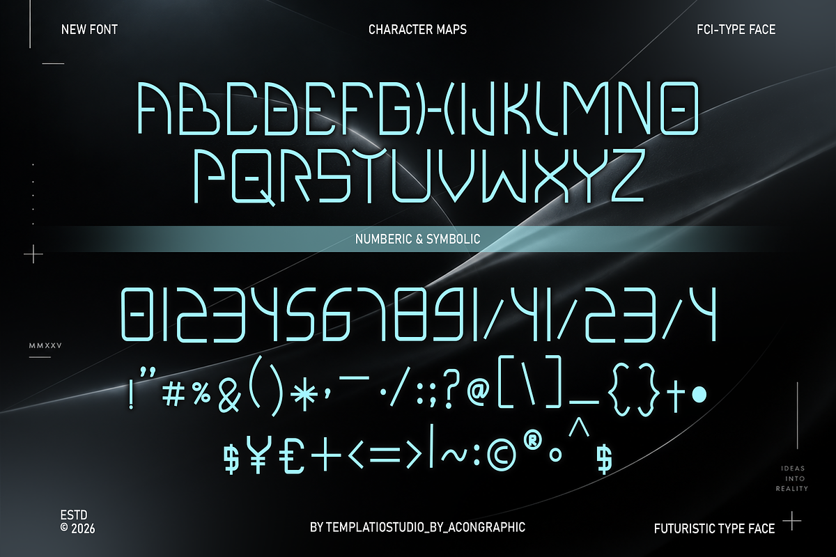 HEXAGON - Futuristic Sci-Fi Font, a Sans Serif Font by Templatiostudio (Photo 4 of 12)