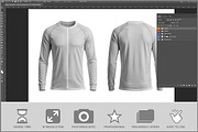 Raglan Long Sleeve T-shirt PSD, a Shirt Mockup by Bruno's Shop (Thumbnail 2 of 3)