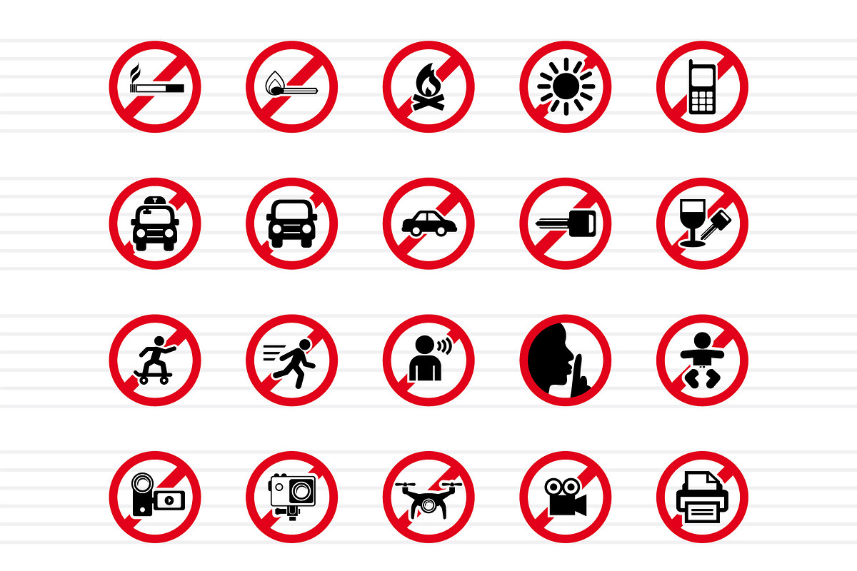 100 Forbidden Signs - Icons, an Icon by doghead (Photo 2 of 6)