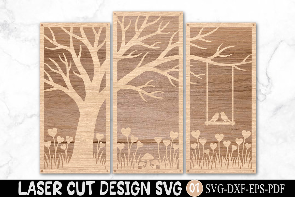 Tree of Life Wall Art SVG Laser Cut, an Object Graphic by Rose Art (Photo 2 of 3)
