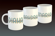 Diamonds and gold - unique font, a Decorative Illustration by Retro Graphic Box (Thumbnail 5 of 7)