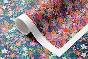 6 Whimsical Floral Seamless Patterns, a Pattern Graphic by Ninterints (Thumbnail 7 of 14)