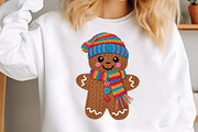 Crochet Gingerbread PNG, Faux Yarn, an Illustration by Craft Nest (Thumbnail 5 of 5)
