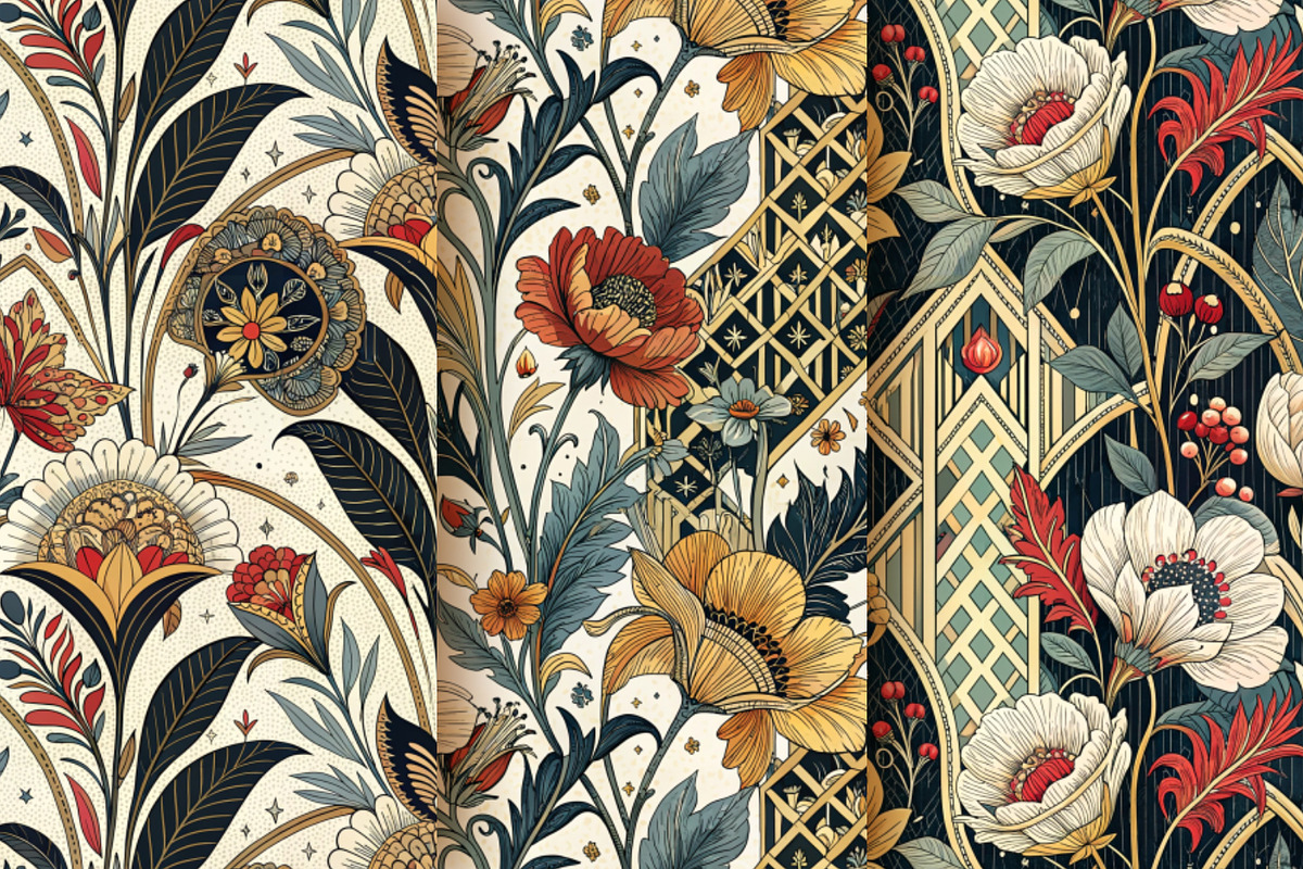 Cool set of Art Deco patterns, a Pattern Graphic by Designs by Helen Trupak (Photo 5 of 5)