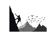 Rock Climbing Silhouette Bundle, an Object Graphic by Designs_River (Thumbnail 13 of 16)