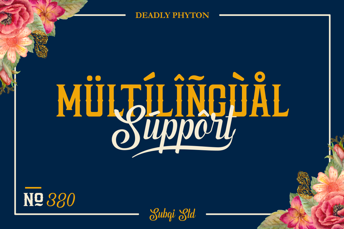 Deadly Phyton Combo, a Serif Font by Subqi Std (Photo 13 of 14)