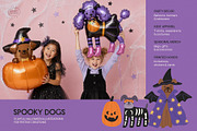 Spooky Dogs Halloween Illustrations, a Seasonal Illustration by happpydesign (Thumbnail 7 of 9)