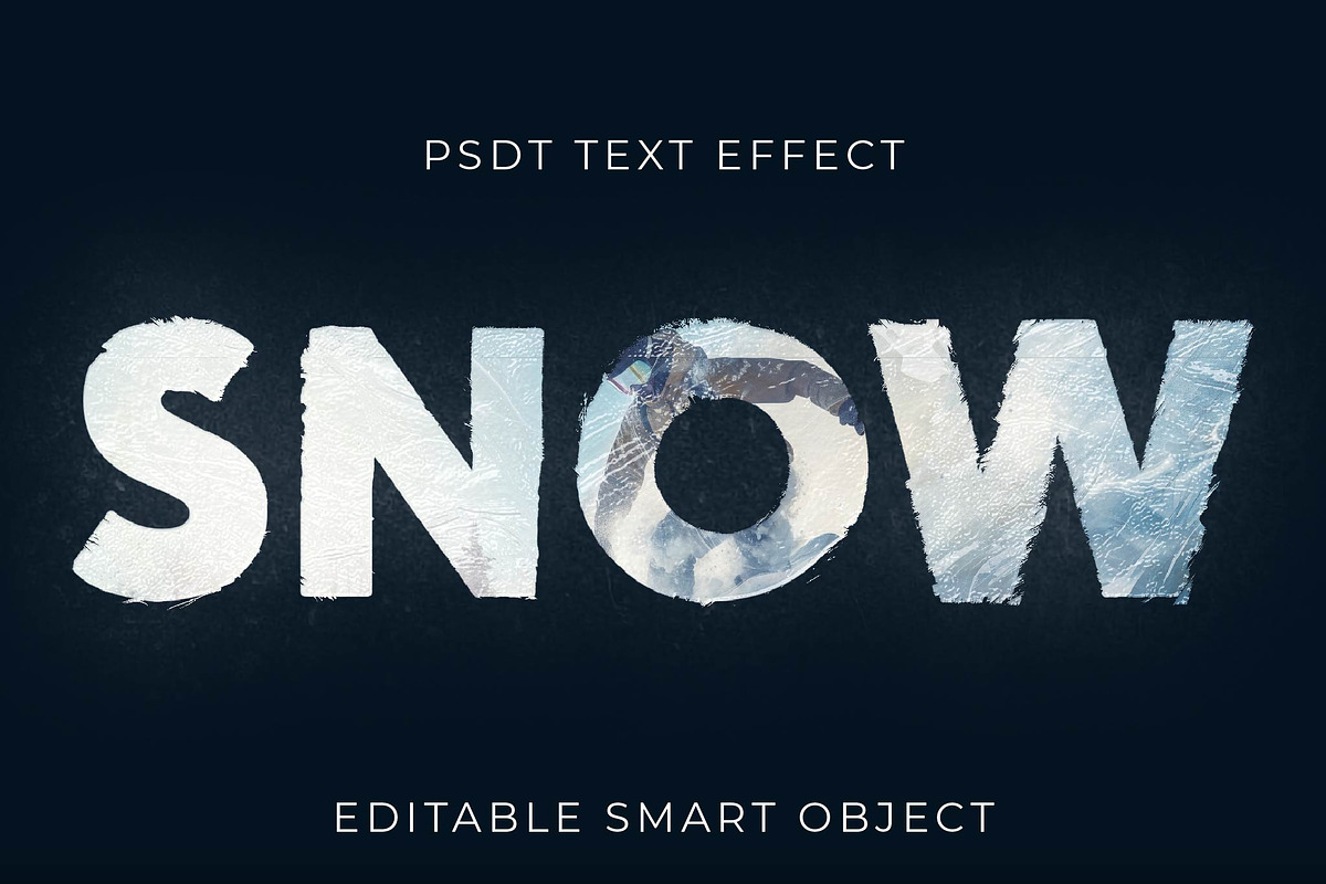 Frosted Double Exposure Text Effect, a Templates & Theme by studiogstock (Photo 1 of 2)