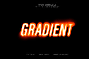 Glowing Gradient Motion Text Effect, a Layer Style Add-On by Md Jahidul99