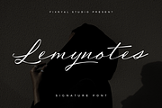 Lemynotes – Signature Font, a Script Font by Fikryal Studio (Thumbnail 1 of 15)
