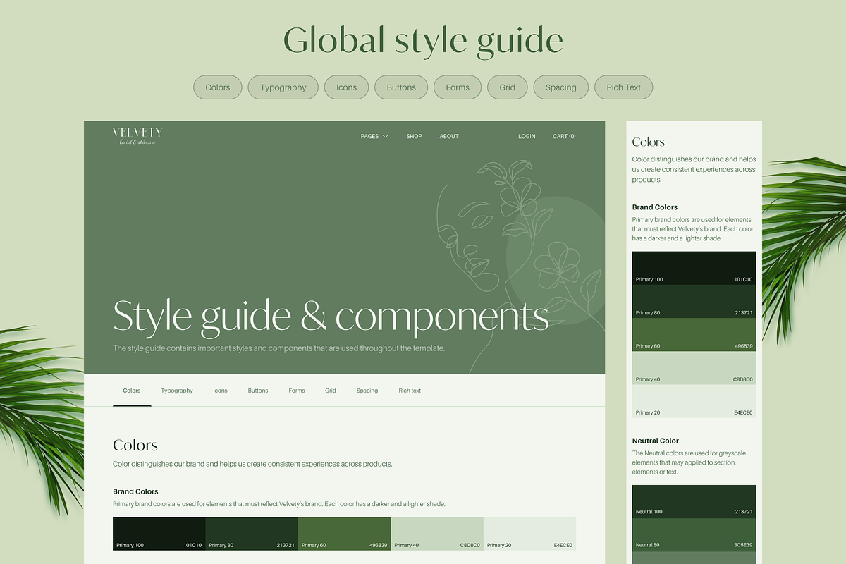 Velvety - Beauty & Wellness Website, an UI Kit Template by dhuhacreative (Photo 6 of 8)