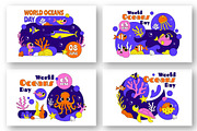 10 World Ocean Day Illustration, an Animal Illustration by denayunebgt (Thumbnail 2 of 4)