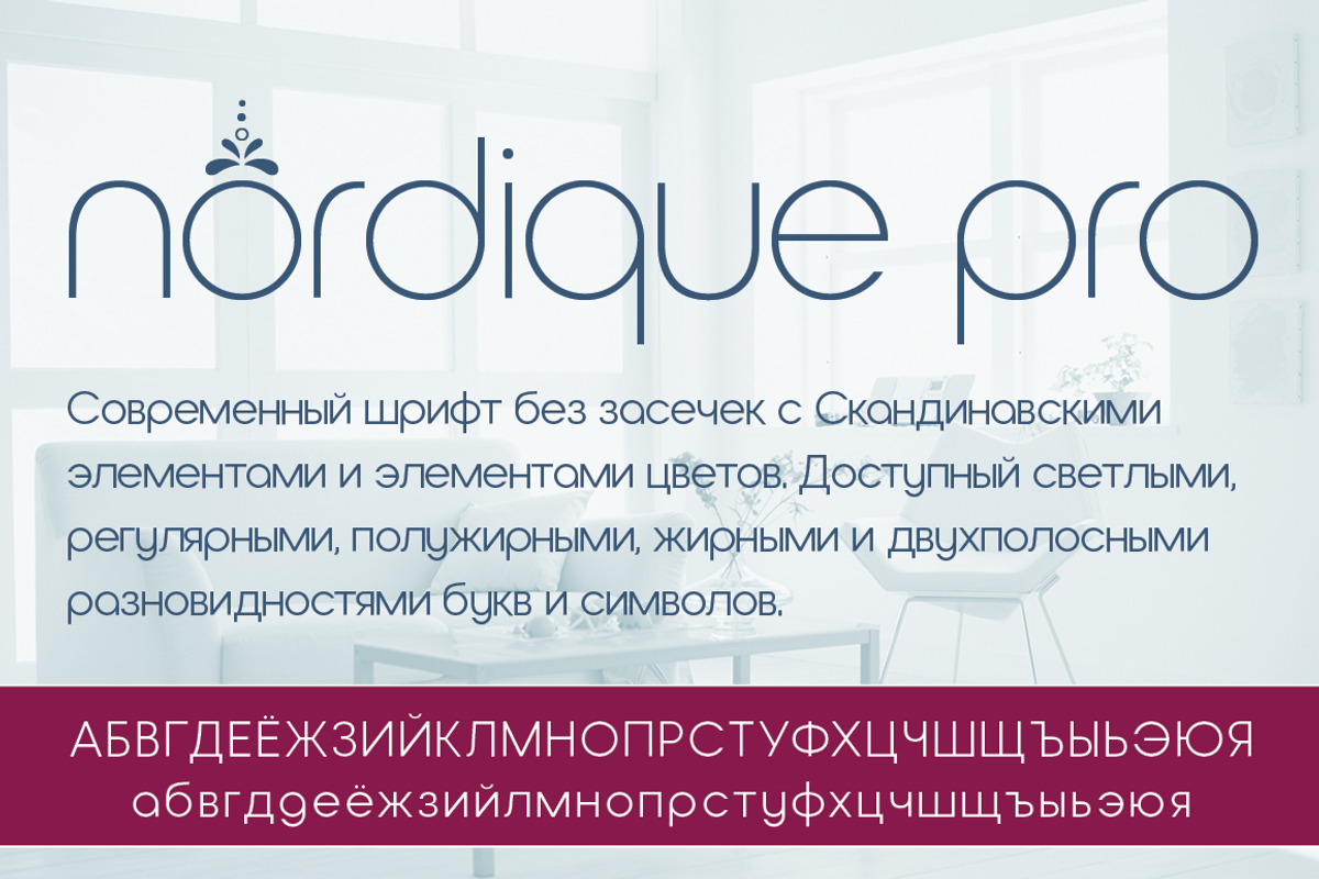 Nordique Pro Cyrillic Full Family, a Font by Leksen Design (Photo 1 of 6)