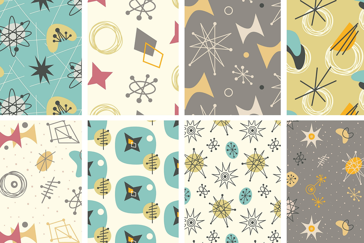 小物 Late 40s early 50s style atomic pattern 1950s Atomic Pattern