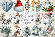 Cozy White Christmas Clipart, an Illustration by DreamPrint404 (Thumbnail 1 of 5)