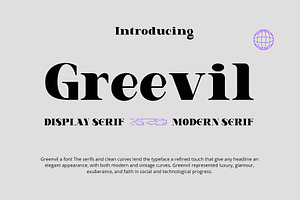 Greevil Display Font
