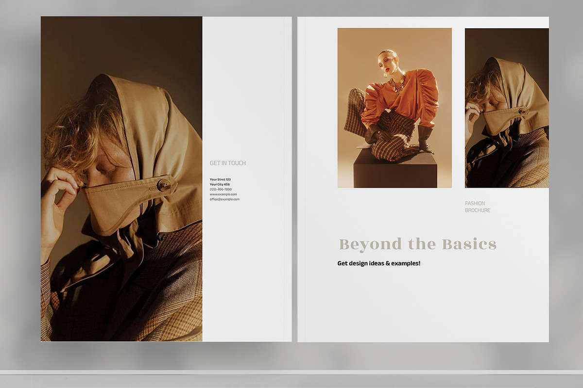 Gold Beige Fashion Studio Brochure, a Brochure Template by Boris Cupac (Photo 2 of 7)