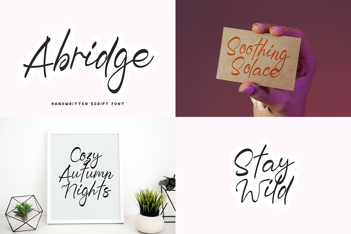 100 Handwritten Script Fonts Bundle, a Script Font by Fonteca (Photo 10 of 10)