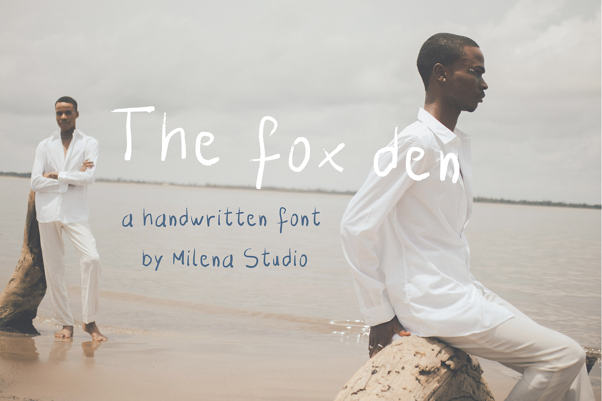The fox den handwritten font, a Handwritten Font by milenastudio (Photo 1 of 6)