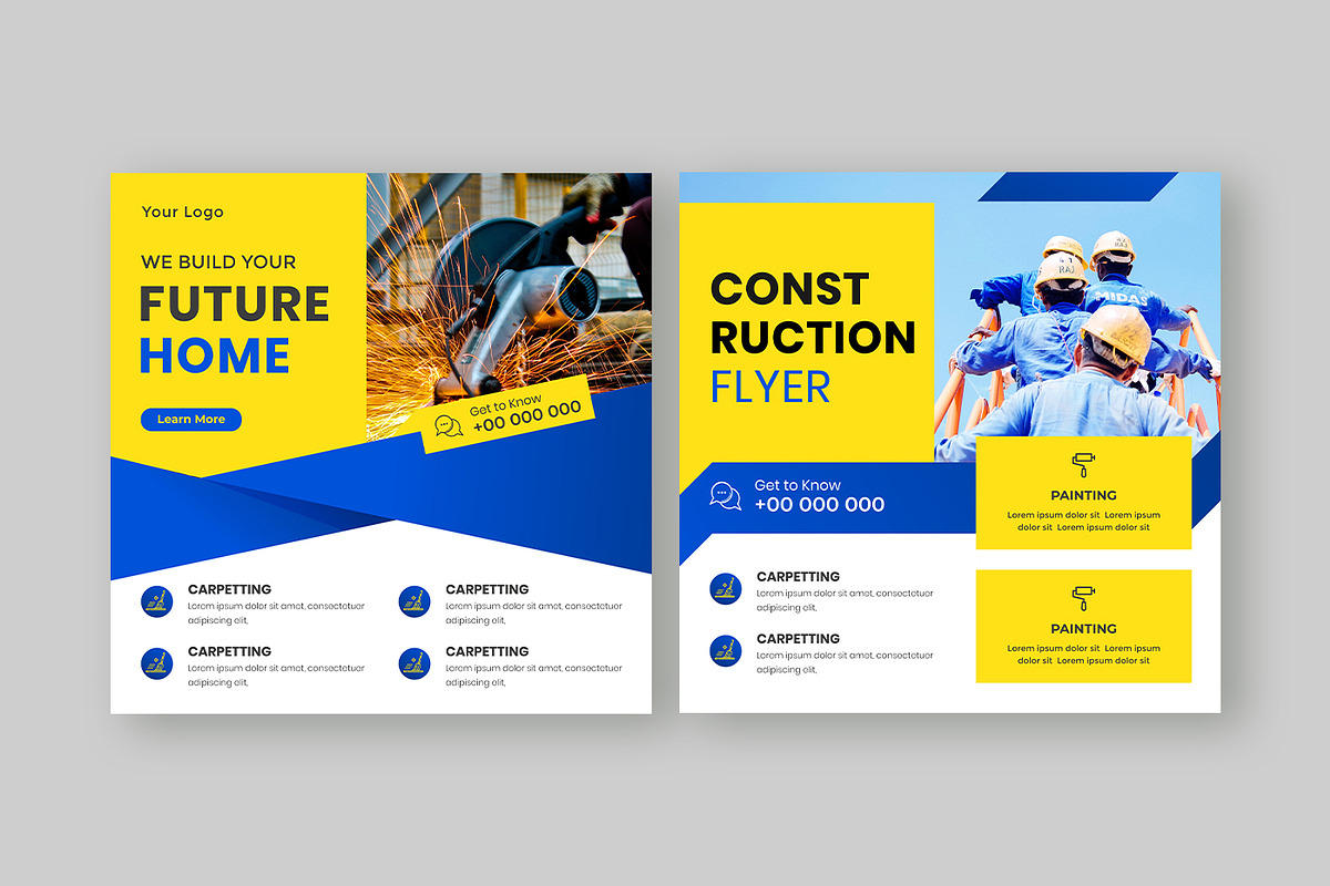 Construction Social Media Post, a Social Media Template by thefutive