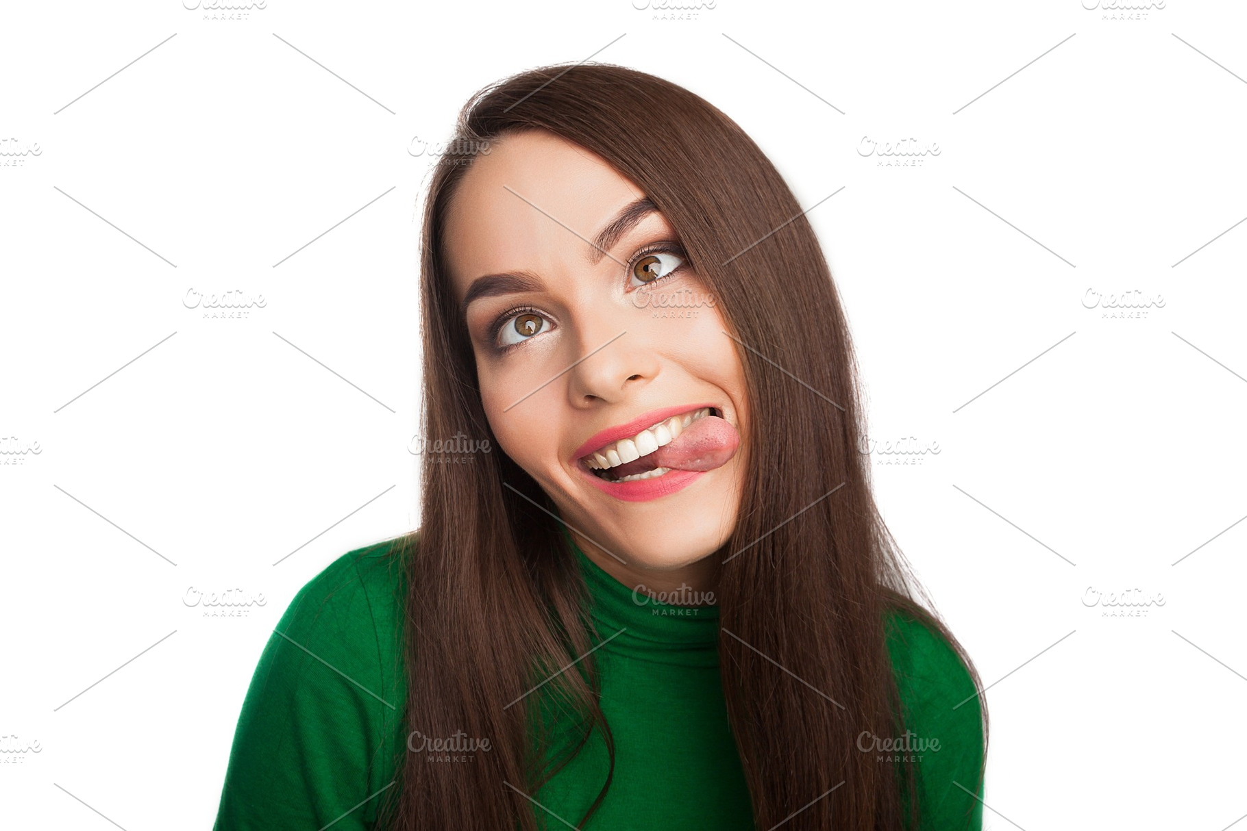 Woman in a green turtleneck stock photo containing color and green, a Person Photo by Dmitry Bairachnyi