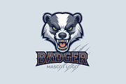 Badger Mascot Cartoon Logo, an Animal Illustration by Cekal_std (Thumbnail 3 of 3)