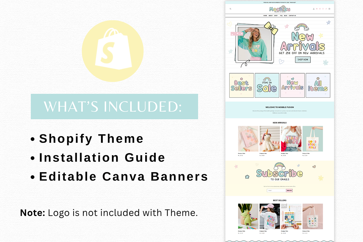 Pastel Shopify Website Template, a Shopify Template by AdvertFox (Photo 3 of 10)
