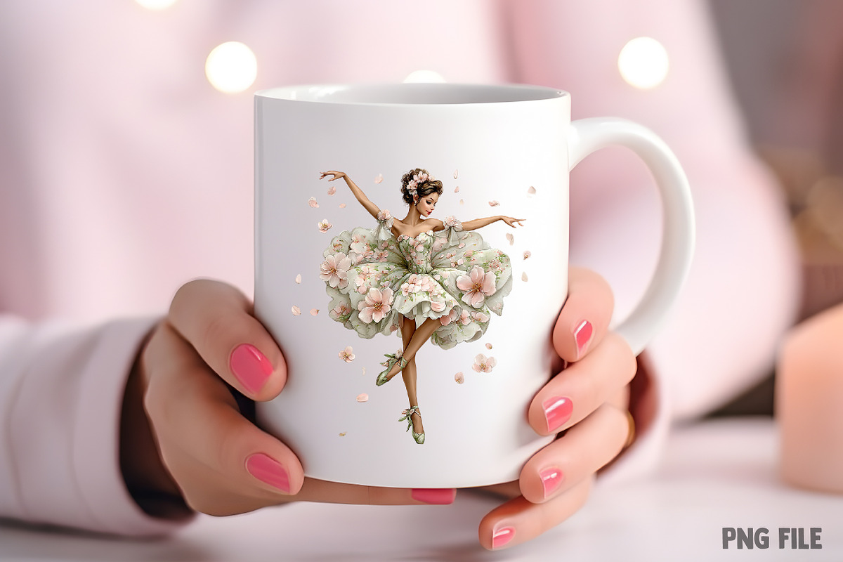Whimsical Spring Fairy Clipart Png, an Illustration by Craft Nest (Photo 8 of 11)